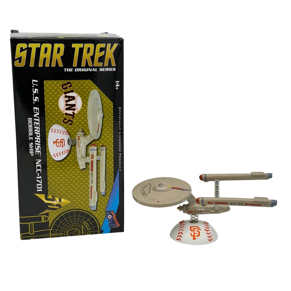 Star Trek USS Enterprise NCC-1701 Bobble Ship BobbleHead SF Giants SGA 2016 Box
